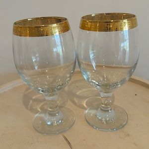 Vintage wine glasses